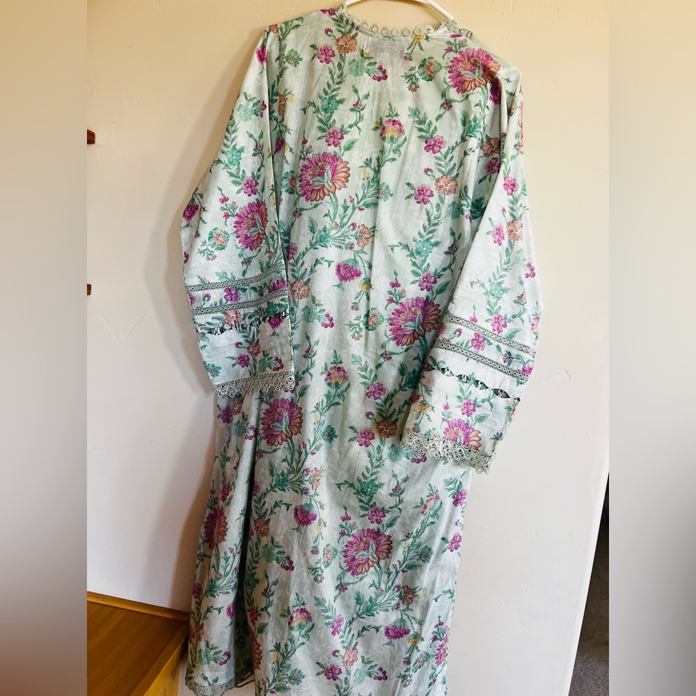 Embroidered Kurta Set brand Republic womenswear Pakistani Indian dress - Picture 5 of 14